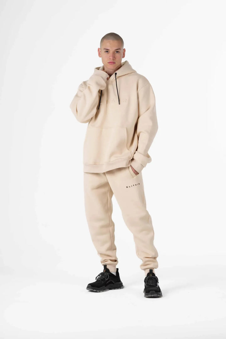 Signature Drop Kapüşonlu  – Bej