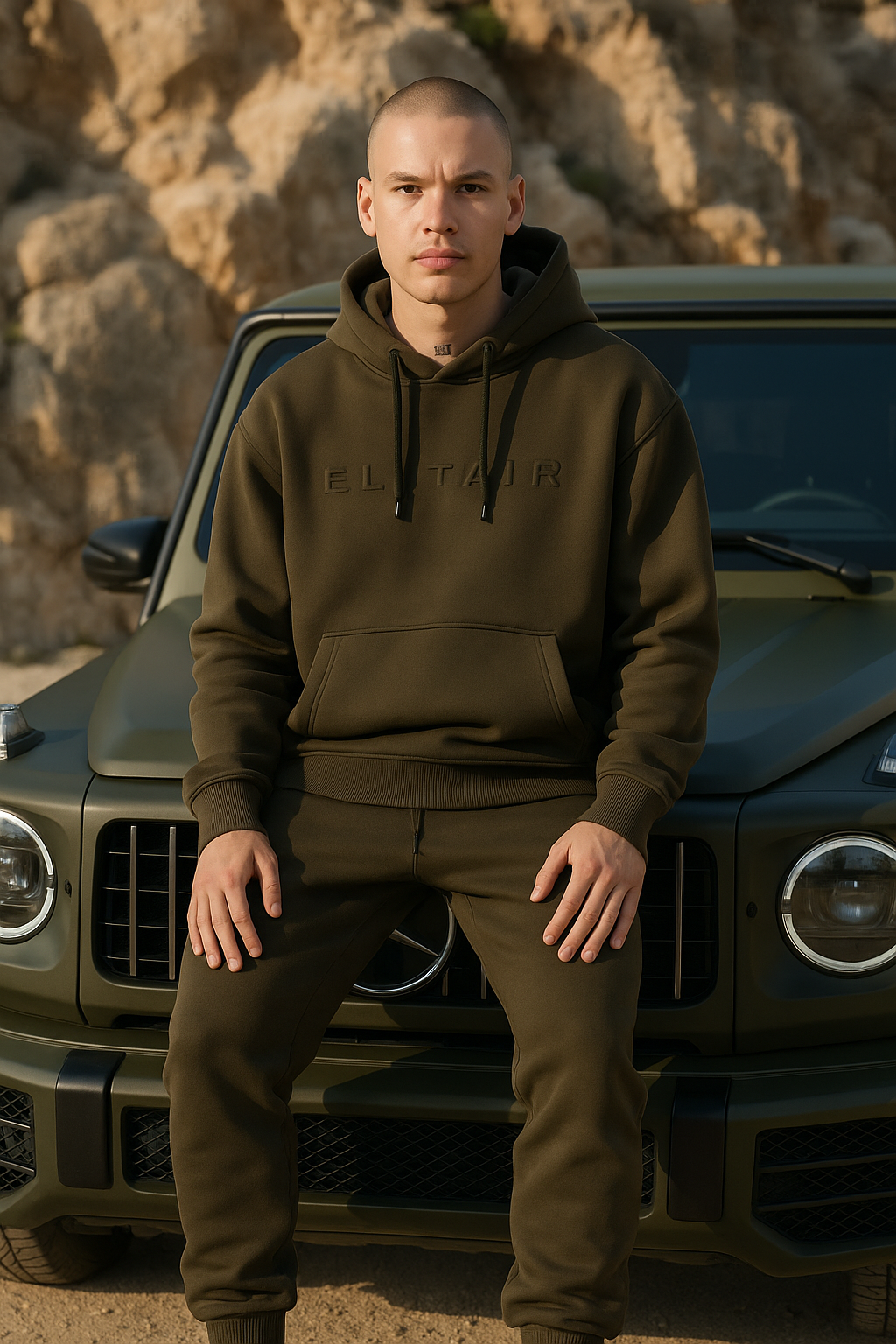 Signature Drop Kapüşonlu  –  Asker Yeşili