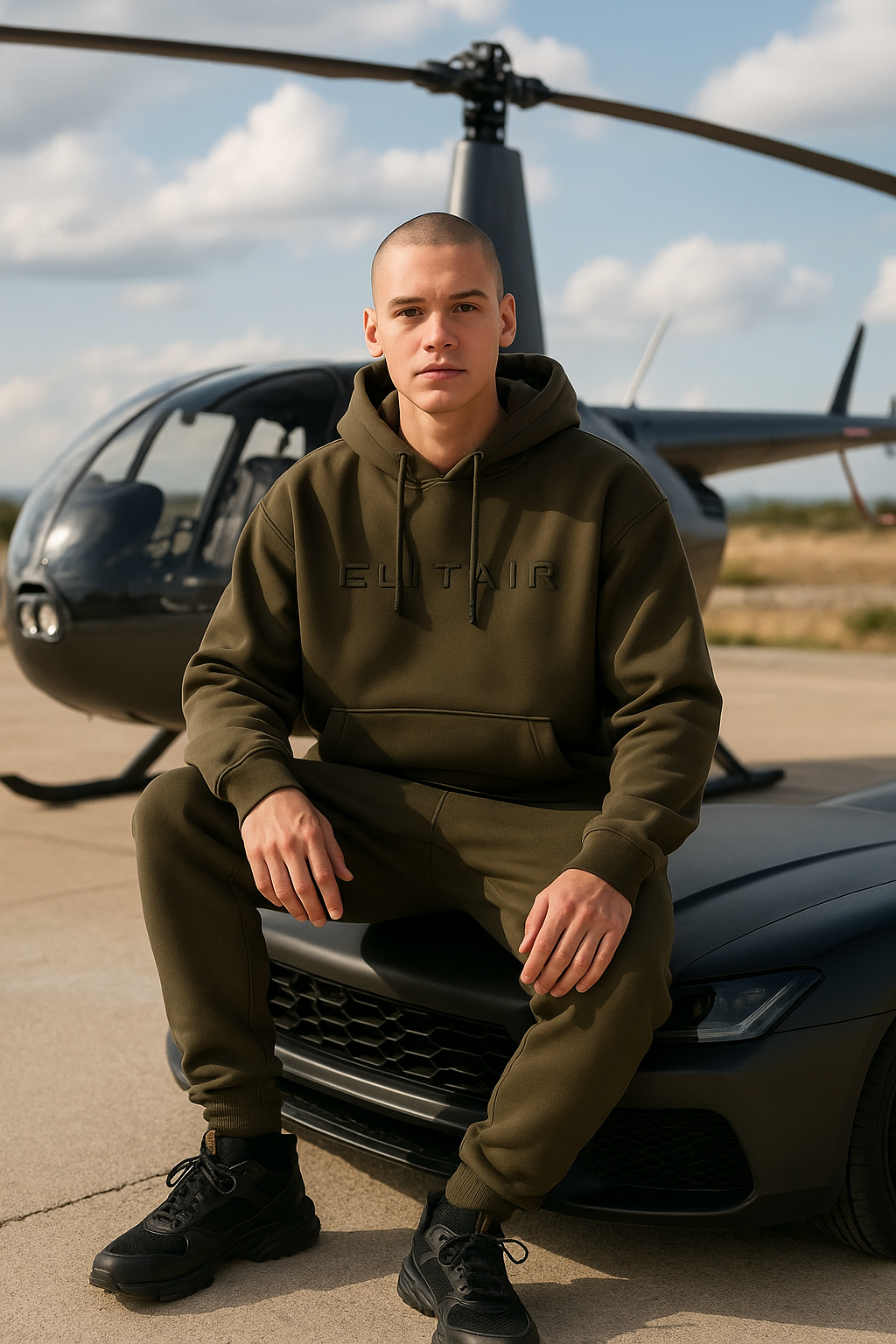 Signature Drop Kapüşonlu  –  Asker Yeşili