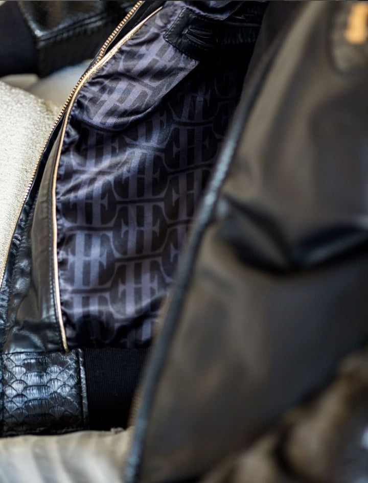 Python LIMITED EDITION Ceket – Siyah Lüks Tasarım